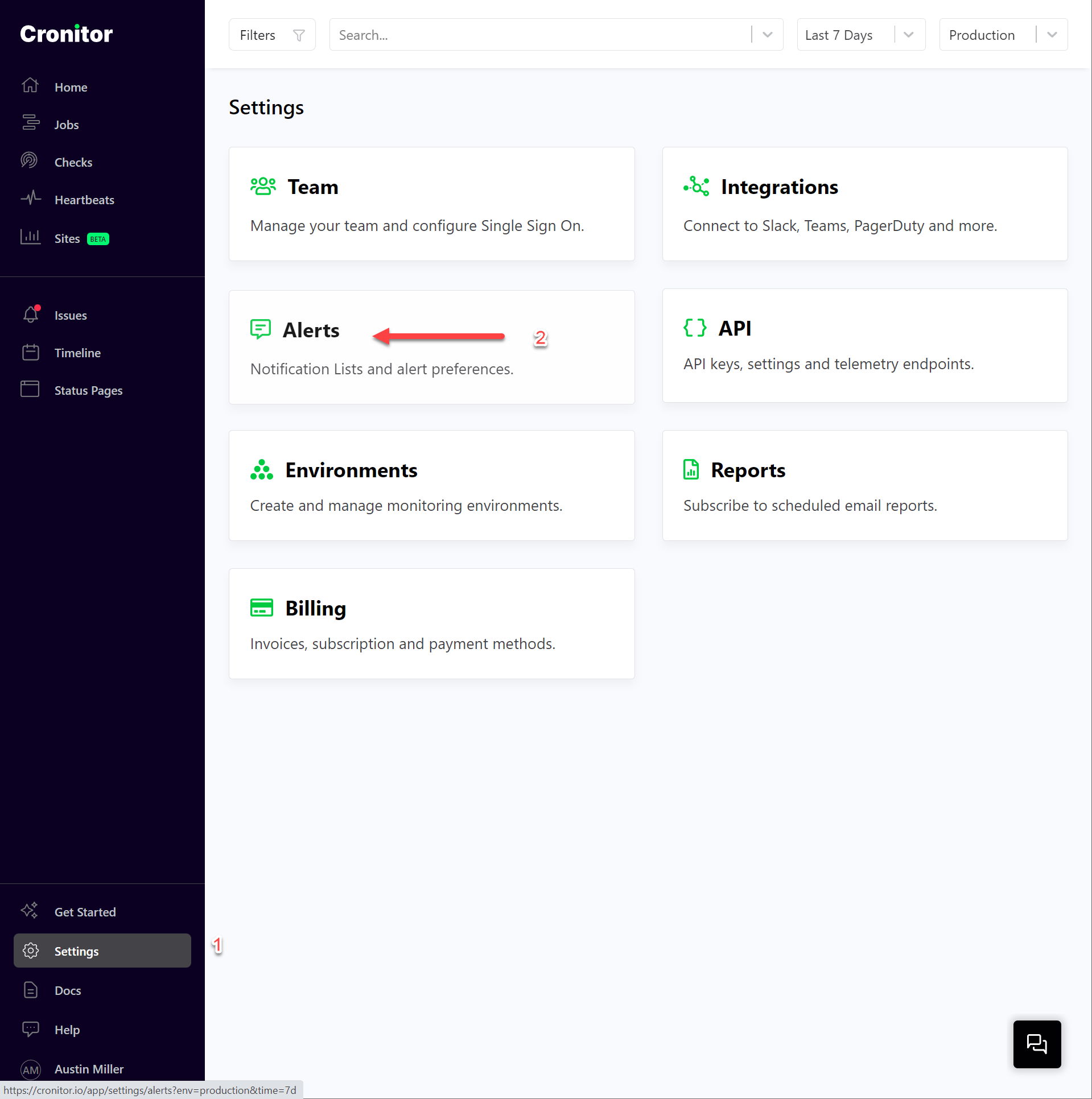Cronitor Dashboard